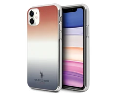 Dėklas US Polo Assn US Polo USHCN61TRDGRB iPhone 11 raudonai mėlyna / mėlyna ir raudona gradiento raštų kolekcija