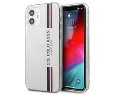 Us Polo Assn US Polo USHCP12SPCUSSWH Apple iPhone 12 mini 5,4" telefono dėklas baltos spalvos Tricolor Collection