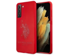 Us Polo Assn US Polo USHCS21SSLHRTRE S21 G991 dėklas telefonui raudonos spalvos Silicone On Tone