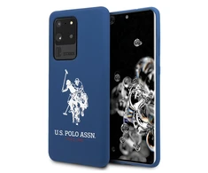 Dėklas Us Polo Assn US Polo USHCS69SLHRNV S20 Ultra G988 mėlynos spalvos silikoninė kolekcija
