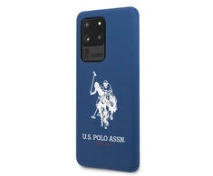 Dėklas Us Polo Assn US Polo USHCS69SLHRNV S20 Ultra G988 mėlynos spalvos silikoninė kolekcija