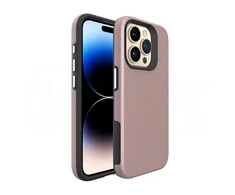 "Vmax" trikampio formos dėklas iPhone 16 6,1 rožinio aukso spalvos