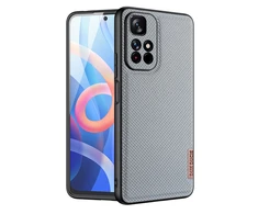 Dux Ducis Fino covered with nylon material Poco M4 Pro 5G dėklas telefonui mėlynos spalvos