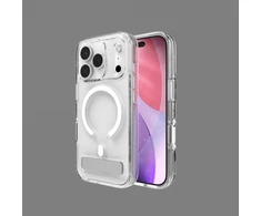 ZAGG Crystal Palace Snap KS MagSafe dėklas, skirtas iPhone 17 Pro – skaidrus
