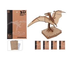 None Dėlionė Dinozauras 3D medinis, 4 rūšys