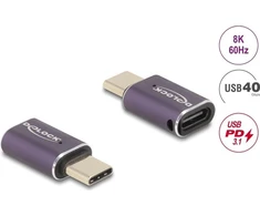 Delock USB adapter 24 pin USB-C (M) to 24 pin USB-C (W) (60286)