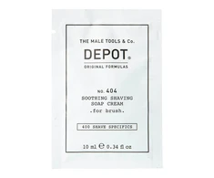 „Depot 400 Shave Specifications No. 404“ raminamasis skutimosi muilas su alantoinu „Kreminis“, 10 ml