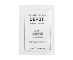 „Depot 400 Shave Specifications No. 406“ mentolio minkštinamasis ir gaivinantis skutimosi gelis, 10 ml