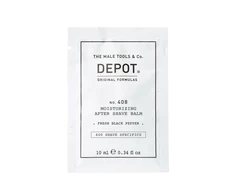 „Depot 400 Shave Specifications No. 408“ drėkinamasis balzamas po skutimosi su šviežiais juodaisiais pipirais, 10 ml