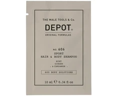 Depot, 600 Body Solutions No. 606, Dušo želė - Šampūnas 2-In-1, Botanical Complex, 10 ml