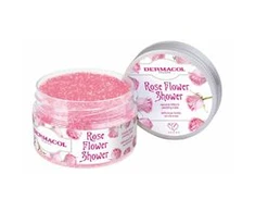 Dermacol Rose Flower Shower dušo kūno šveitiklis kūno šveitiklis moterims, 200 g