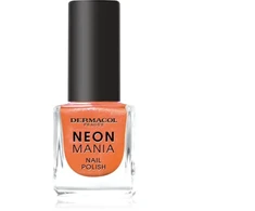Dermacol Neon Mania Nagų lakas Shade 2 Oranžinis Glow 5 Ml