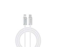 Devia kabelis Extreme EC654 PD USB-C - Lightning 1,5 m 27W 3A baltos spalvos