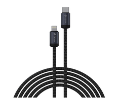 Devia kabelis Gracious EC645 PD USB-C - Lightning 1,0 m 27W 3A juodos spalvos
