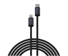 Devia kabelis Gracious EC645 PD USB-C - Lightning 1,0 m 27W 3A juodos spalvos