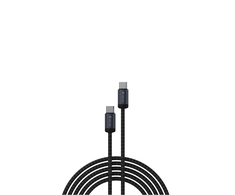 Devia kabelis Gracious EC646 PD USB-C - USB-C 1,0 m 60W 3A juodos spalvos