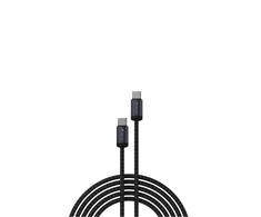 Devia kabelis Gracious EC646 PD USB-C - USB-C 1,0 m 60W 3A juodos spalvos