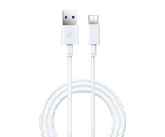 Devia kabelis Shark EC306 USB - USB-C 1,5 m 5A baltos spalvos