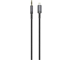 Devia kabelis audio Ipure EC619 Lightning - lizdas 3,5 mm 1,0 m juodas