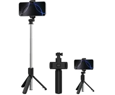 Devia asmenukių lazda Bluetooth tripod ES083 juodos spalvos