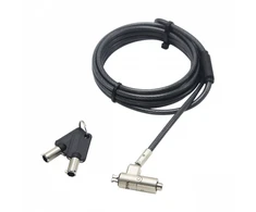 DICOTA Security Cable Nano Lock Ultra Slim Keyed 2,5x6 mm lizdas juodas