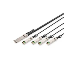 Digitus Kabelis bezpośrednio podłączany 40G QSFP+ do 4 x SFP+ 2 m