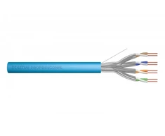 Assmann Electronic DIGITUS Montavimo kabelis kat.6A U/FTP Dca vientisas laidas AWG 23/1 LSOH 100m mėlynas folija
