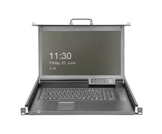 Konsolė KVM Digitus KVM DIGITUS 17" HD LCD KVM Con.1-Port VGA german