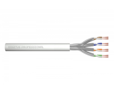 Assmann Electronic DIGITUS CAT 6A U-FTP patch cable raw ilgis 100 m popierinė dėžutė AWG 27/7 LSZH simplex spalvotas pilkas