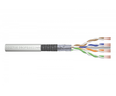 Assmann Electronic DIGITUS CAT 6 SF-UTP patch cable raw ilgis 100 m popierinė dėžutė AWG 26/7 LSZH simplex spalvotas pilkas