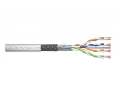 Assmann Electronic DIGITUS CAT 6 SF-UTP patch cable raw ilgis 100 m popierinė dėžutė AWG 26/7 LSZH simplex spalvotas pilkas
