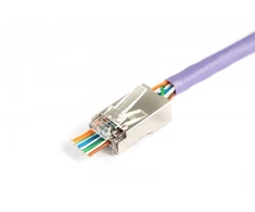 Digitus RJ45 kištukas (8p8c) praėjimas, kat.5e, ekranuotas, awg 26-24, pakuotėje 100 vnt.