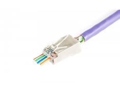 Digitus RJ45 kištukas (8p8c) praėjimas, kat.6, ekranuotas, awg 26-24, pakuotėje 100 vnt.