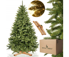 Dirbtinė Kalėdų eglutė Premium Royal Trees, Kaukazo eglė, su mediniu stovu Springos CT0186 180 cm