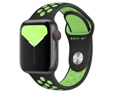 Apyrankė Apple Watch MXQW2FE/A 38/40/41mm Nike Sport Brand juodos ir laimo spalvos