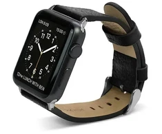 X-Doria Išmaniojo laikrodžio Apple odinis dirželis, Juodos spalvos, 38mm