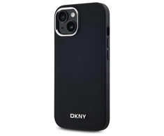 DKNY DKHMP14SPSCMCLK Apple iPhone 14 6.1" dėklas telefonui juodos spalvos Plain Logo MagSafe