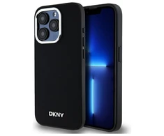 DKNY Plain Logo MagSafe Apple iPhone 15 Pro - dėklas telefonui juodos spalvos