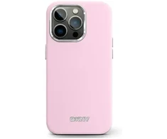 DKNY DKHMP16LSMCHLP Apple iPhone 16 Pro 6.3″ rožinės spalvos kietas dėklas Liquid Silicone Small Metal Logo MagSa