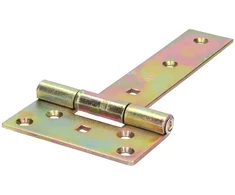 DMX Gate hinge ZB 150x45x90x3.0 mm steel, brass-plated