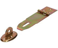 DMX Lankstas su užraktu ZZK 50, 130 x 50 x 45 x 2,0 mm, geltonai cinkuotas