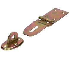 Lankstas su užraktu DMX ZZP 80, 90 x 80 x 45 x 1,5 mm, geltonai cinkuotas