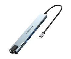 Prijungimo stotis Blitzwolf BW-TH5 10in1 USB-C (sidabrinė)