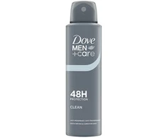 Dove Purškiklis nuo prakaitavimo Men Care Clean (Anti-Perspirant) 150 ml