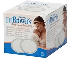 DR.BROWN'S Dr. Browno vienkartiniai krūtų įklotai 60 vienetų