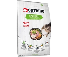 Sausā barība kaķiem - Ontario Cat Hairball, 6.5kg