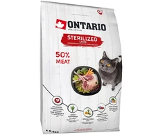 Sausā barība kaķiem - Ontario Cat Sterilised ėriena, 6.5kg