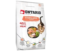 Ontario Cat Sterilised lašiša 0,4kg (Sterilizuotoms su lašiša)