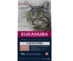 Eukanuba Eukanuba EUK kačių pašaras senjorams begrūdis su lašiša, 10 kg
