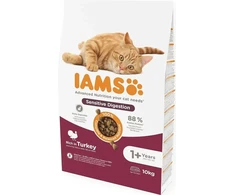 Iams CAT Vitality Adult Sens Digestion kalakutiena 10 kg